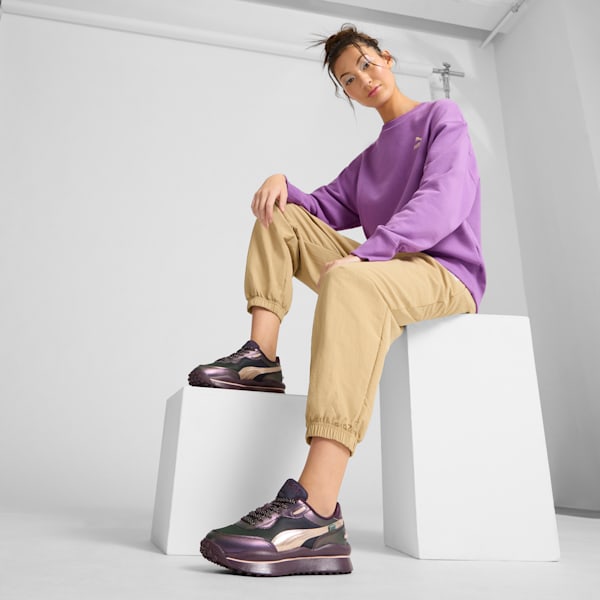 Tenis para mujer Style Rider Galactic, Midnight Plum-Rose Quartz-Green Moon, extralarge